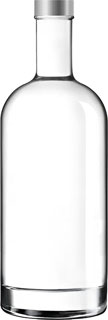 botella de agua de vidrio 1 litro, 1000ml, 100cl - Oslo